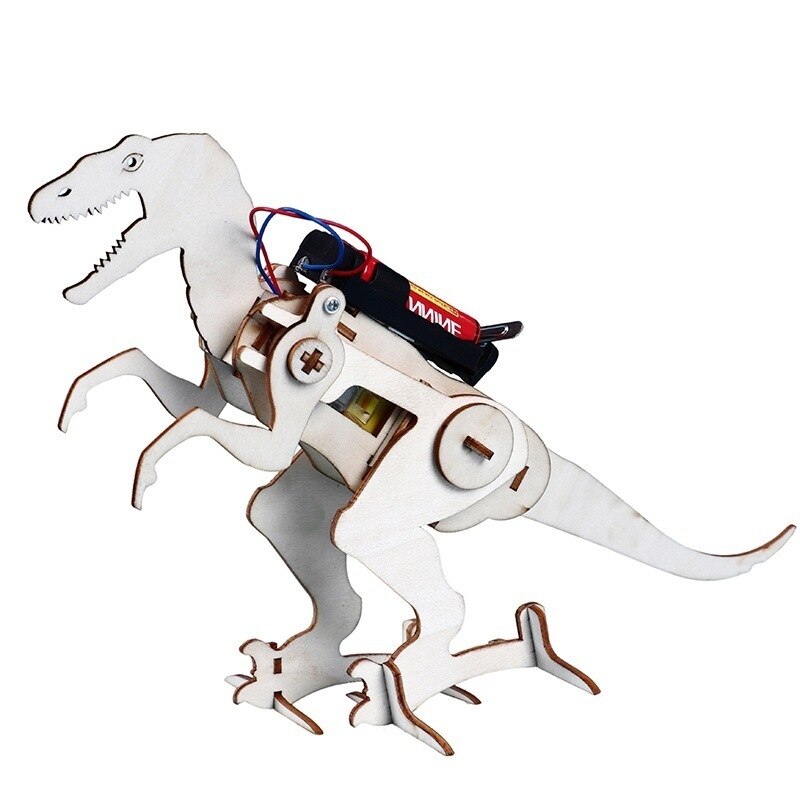 Electric Walking Dinosaur T Rex Construction Puzzle